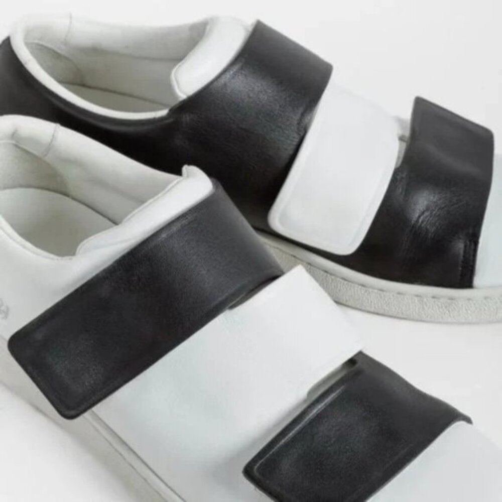 Acne Studios Black and White Triple Lo Yin Yang Sneakers - Picture 6 of 9